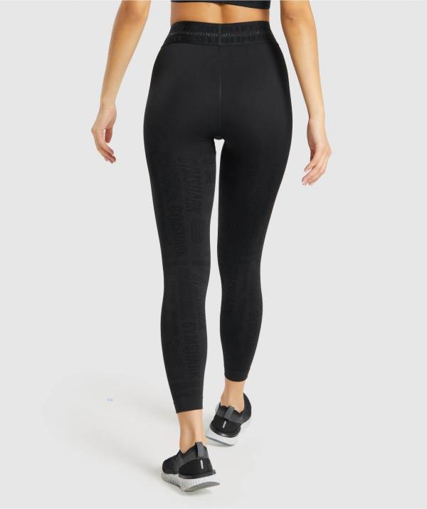 Damske Legíny Gymshark Vision Čierne | NR6498502